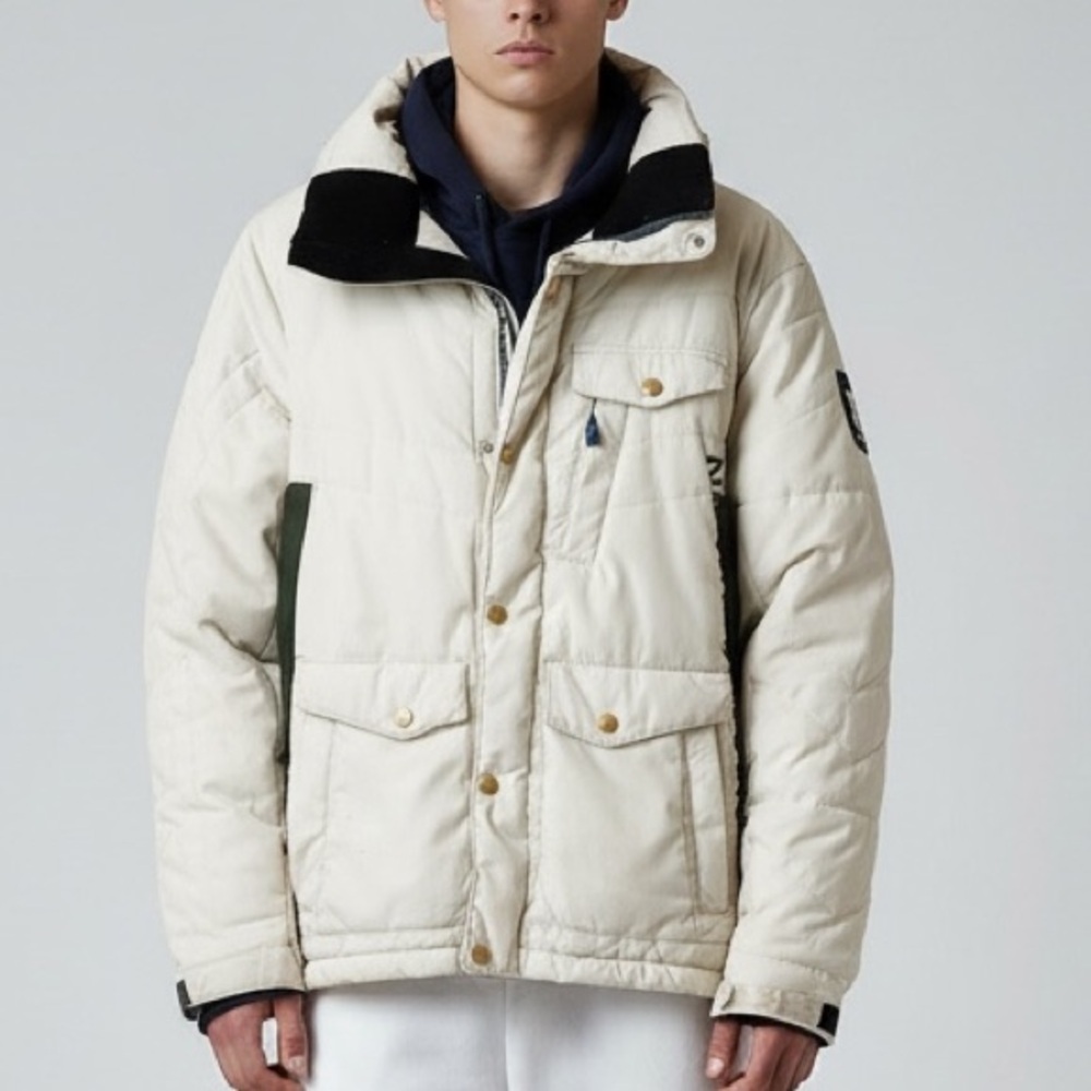 NFA NO FIXED ADDRESS OFF-WHITE SNOWBOARD SKI JACKET SZ SMALL